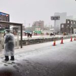 雪の川崎競馬場